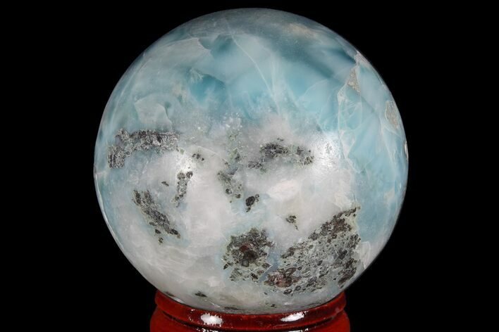 Polished Larimar Sphere - Dominican Republic #168194